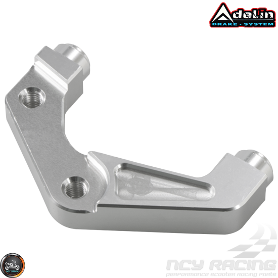 Adelin Brake Caliper Adaptor 4-Pistons Silver (BWS, Zuma 125)