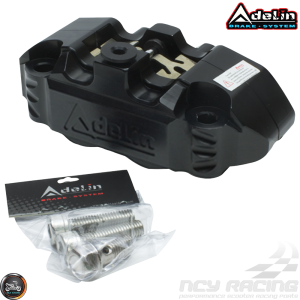 Adelin Brake Caliper 4-Piston CNC-Machined Alumin (Honda Ruckus)