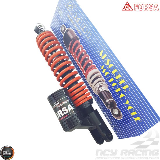 Forsa Shock 325mm Adjustable Nitrogen HP Performance (QMB, GY6, Universal)