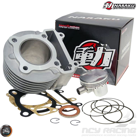 Naraku Cylinder 59mm 155cc Big Bore Kit w/4V Forged Piston (BWS, Zuma 125)