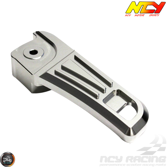 NCY Foot Rest Cover Aluminum Silver (Honda PCX)
