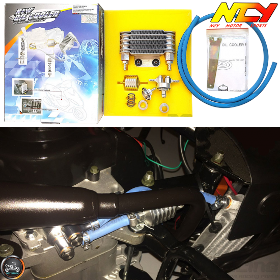 NCY Oil Cooler 17mm Kit (QMB, GY6, Universal)