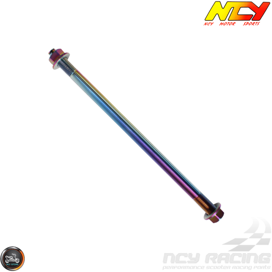 NCY Front Axle 12mm x 250mm Electroplated (GET, QMB, GY6)