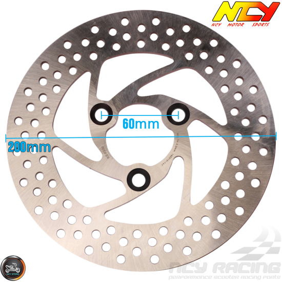 NCY Brake Disc 200mm Fixed w/Adapter (Buddy, JOG, Zuma 50)