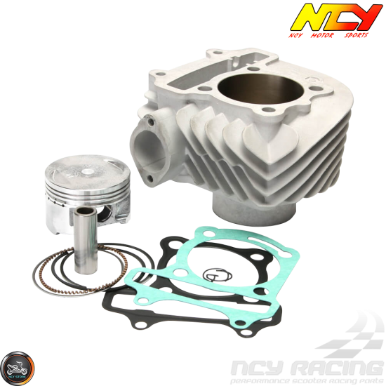 NCY Cylinder 58.5mm Ceramic Big Bore Kit w/Cast Piston Fit 54mm (GY6)