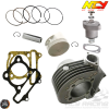 NCY Cylinder 58.5mm 161cc Big Bore Kit w/Cast Piston Fit 54mm (Buddy 125)