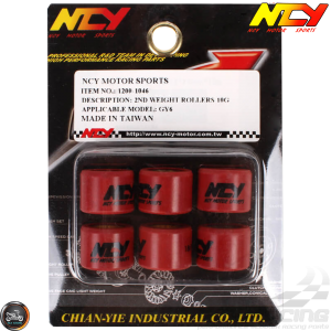NCY Variator Roller Weight Set 18x14 (GY6)