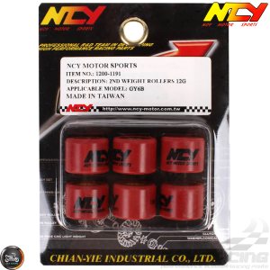 NCY Variator Roller Weight Set 20x15 (GY6B, PCX)