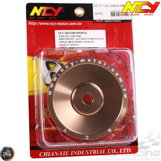 NCY Drive Face 94mm CNC-Machined Alumin (Aprilia, JOG, Zuma 50)