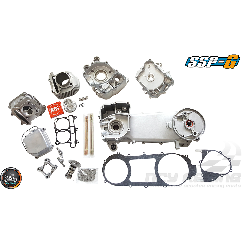 SSP-G Crankcase 63mm 180cc 2V Big Bore Power Kit (GY6 Longcase)