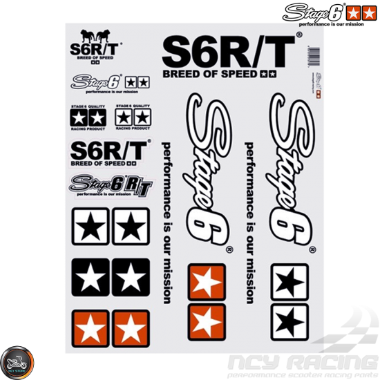 Stage6 MKII Sticker Black Set (A2 Size Sheet)