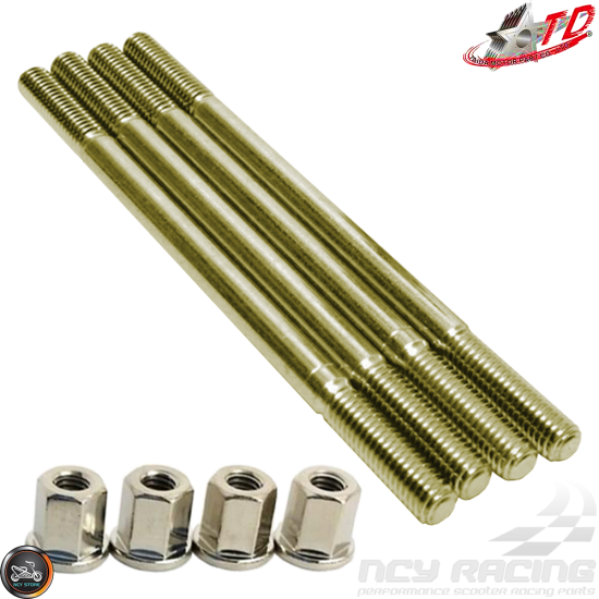 Taida Cylinder Stud 130mm w/Nut Set (Honda Dio)