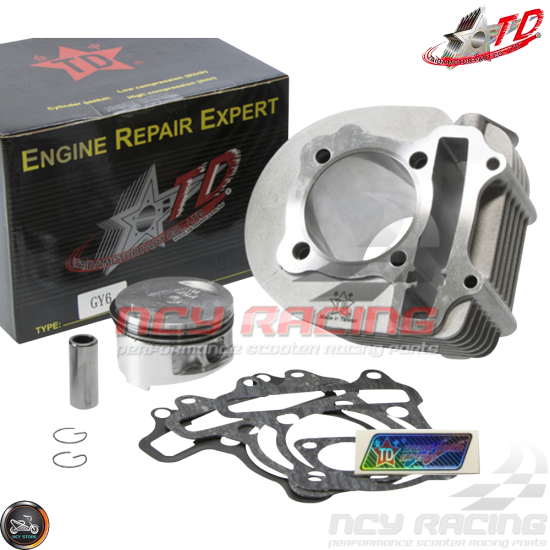 Taida Cylinder 63mm 180cc Big Bore Kit w/Forged Piston Fit 54mm (GY6)