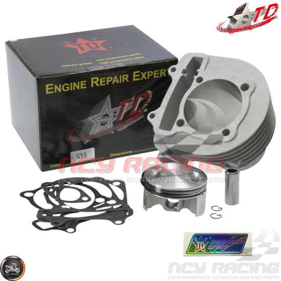 Taida Cylinder 67mm 232cc Ceramic Bore Kit w/Forged Piston Fit 57mm (GY6)