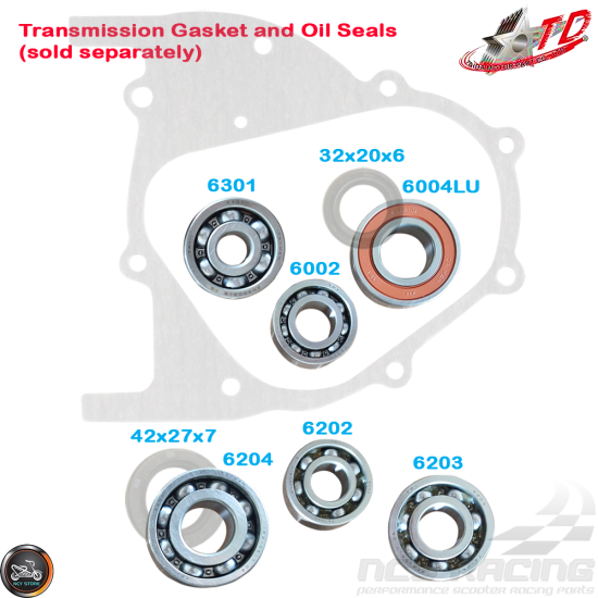 Taida Transmission Bearing Set (GY6)