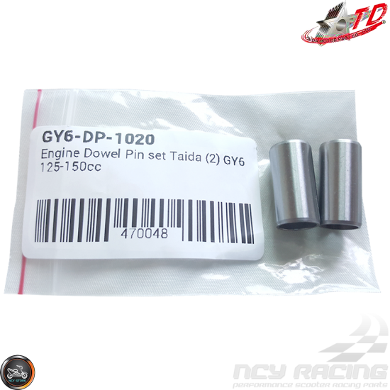 Taida Dowel Pin 10x20mm Set (QMB, GY6, Universal)