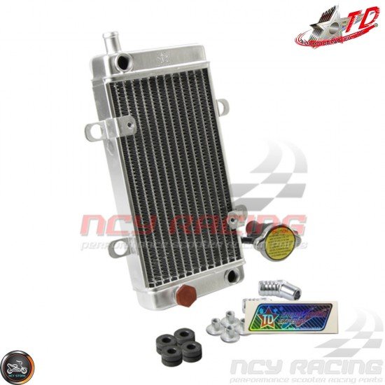 Taida Radiator 10.83in w/Thermostat Fill Cap (DIO, GY6, Universal)