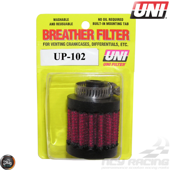 Uni Breather Filter 3/8in Clamp-On (UP-102)